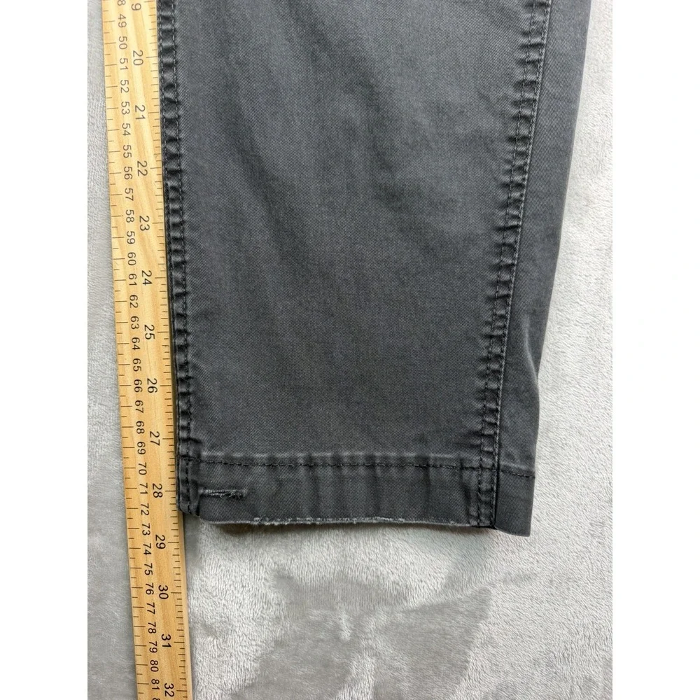 American Eagle Outfitters Cargo Pants Men's 34 X 32 Black FLEX fit Hemmed 28.5